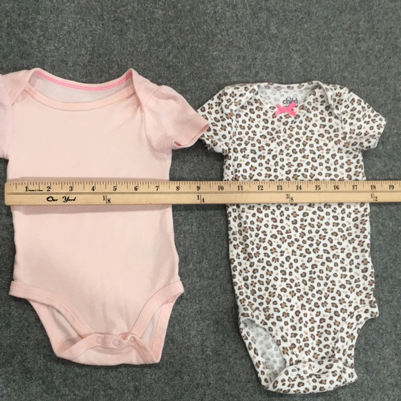 Carter’s Cat & Jack Baby 3-6M Leopard & Pink Bodysuit 100% Cotton - Picture 12 of 14